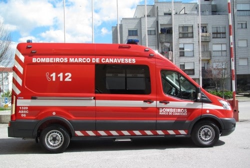 Colisão entre dois veículos ligeiros causa ferido em Marco de Canaveses 