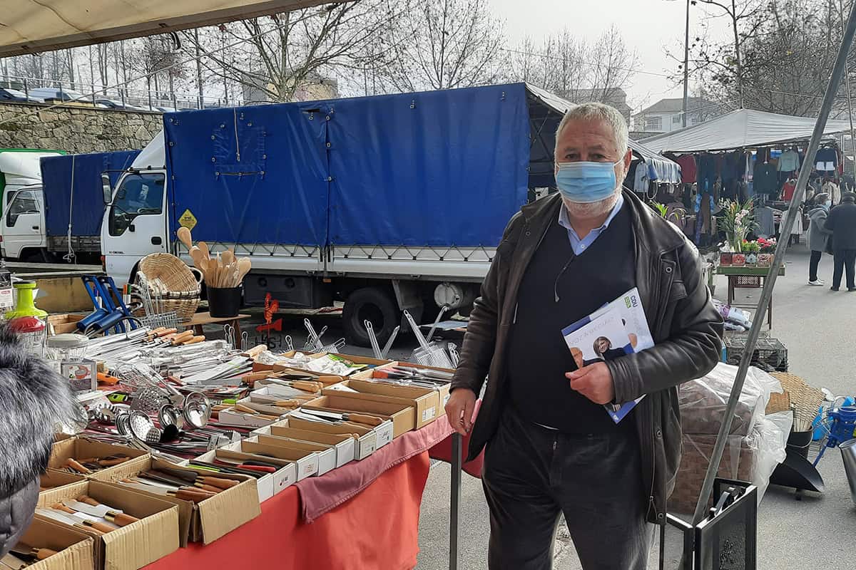 Legislativas 2022: Candidatos da CDU visitaram Feira de Celorico de Basto