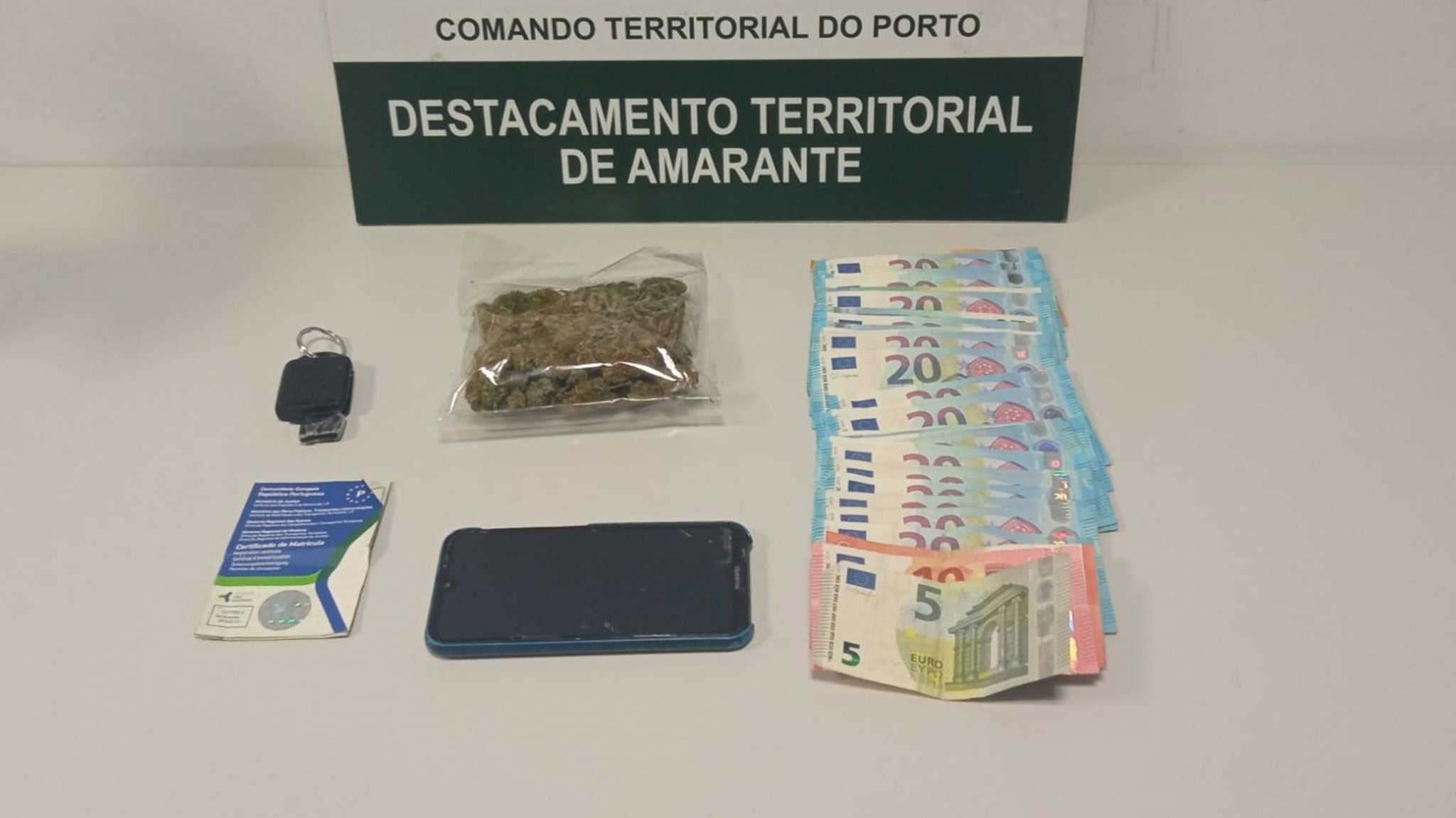 Jovem detido por tráfico de estupefacientes em Amarante