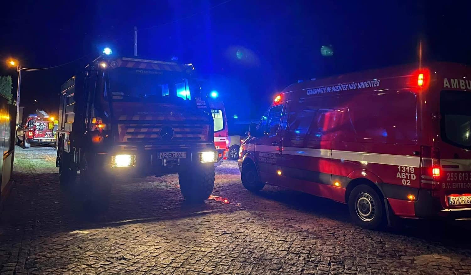 Chamas deflagraram numa arrecadação em Penafiel