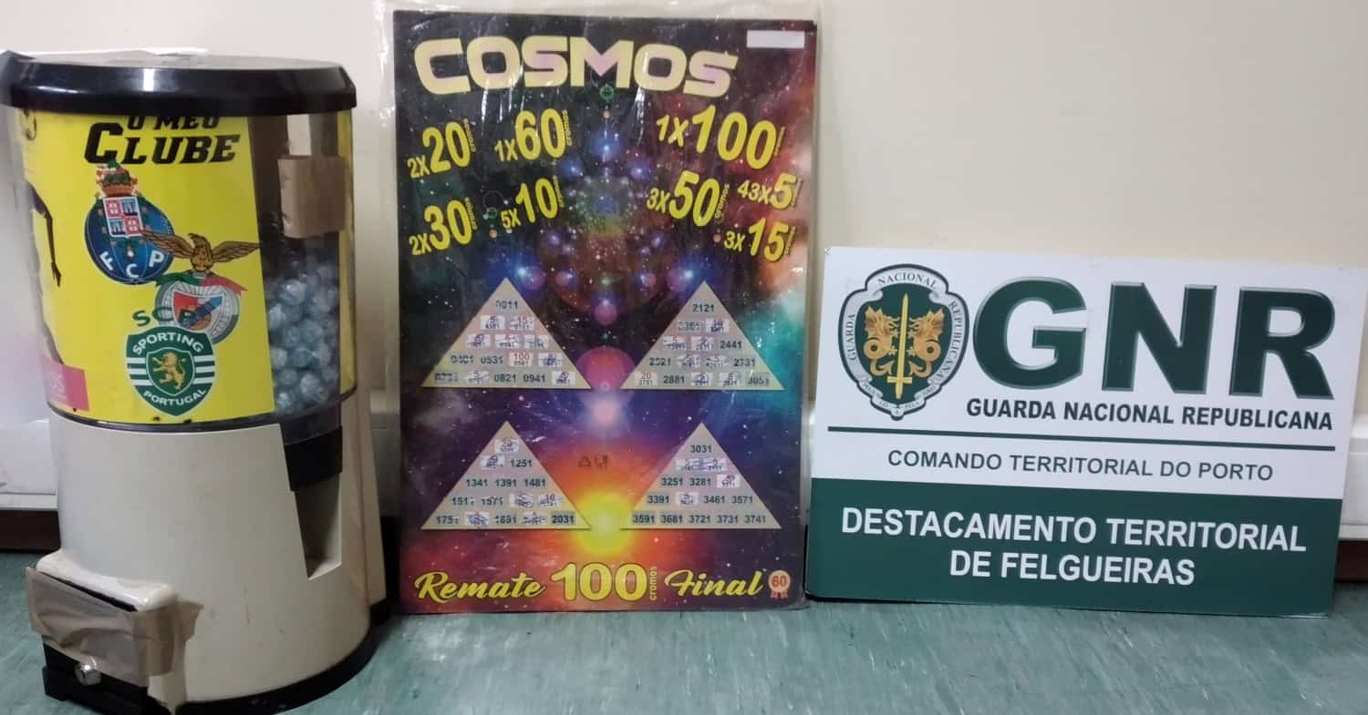 GNR apreendeu duas máquinas de jogo ilegal em Lousada