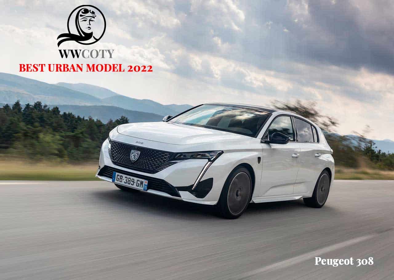 Novo Peugeot 308 eleito 'Women's World Car of the Year 2022' na categoria de 'automóveis urbanos'
