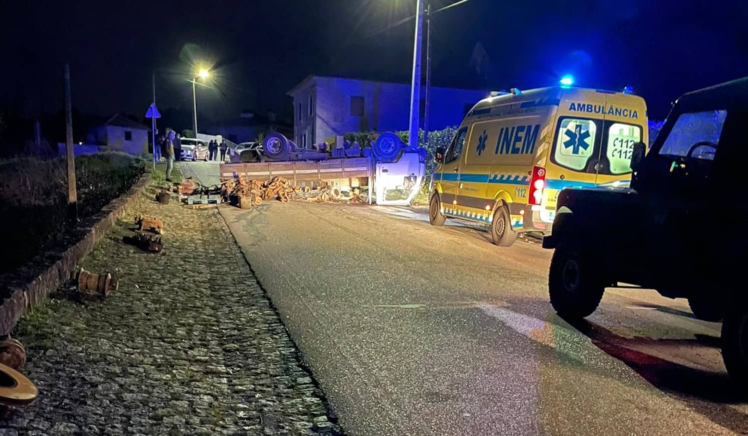 Um ferido numa colisão em Amarante