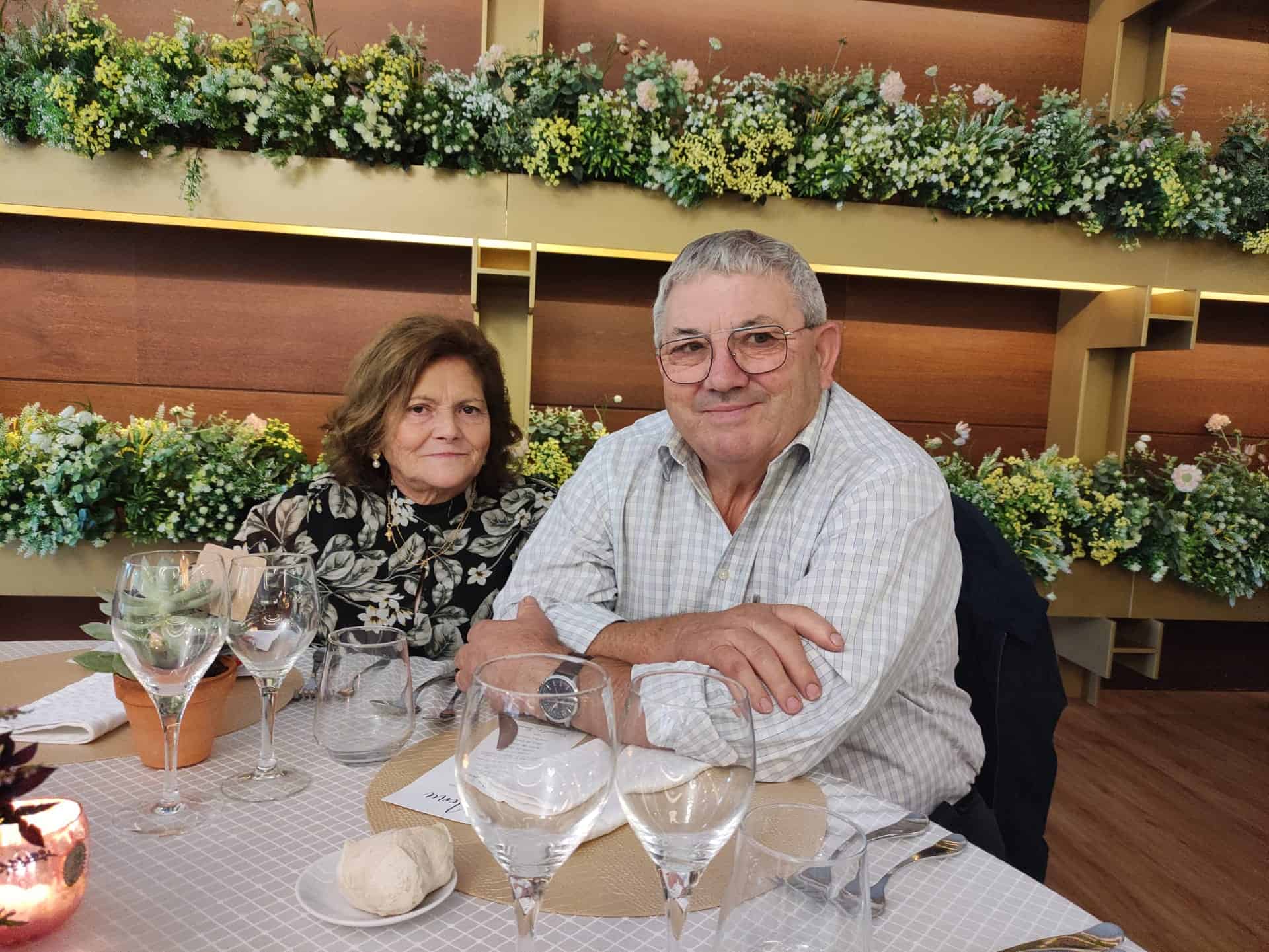 Conceição foi madrinha de guerra de Abel e este ano comemoram 50 anos de casados