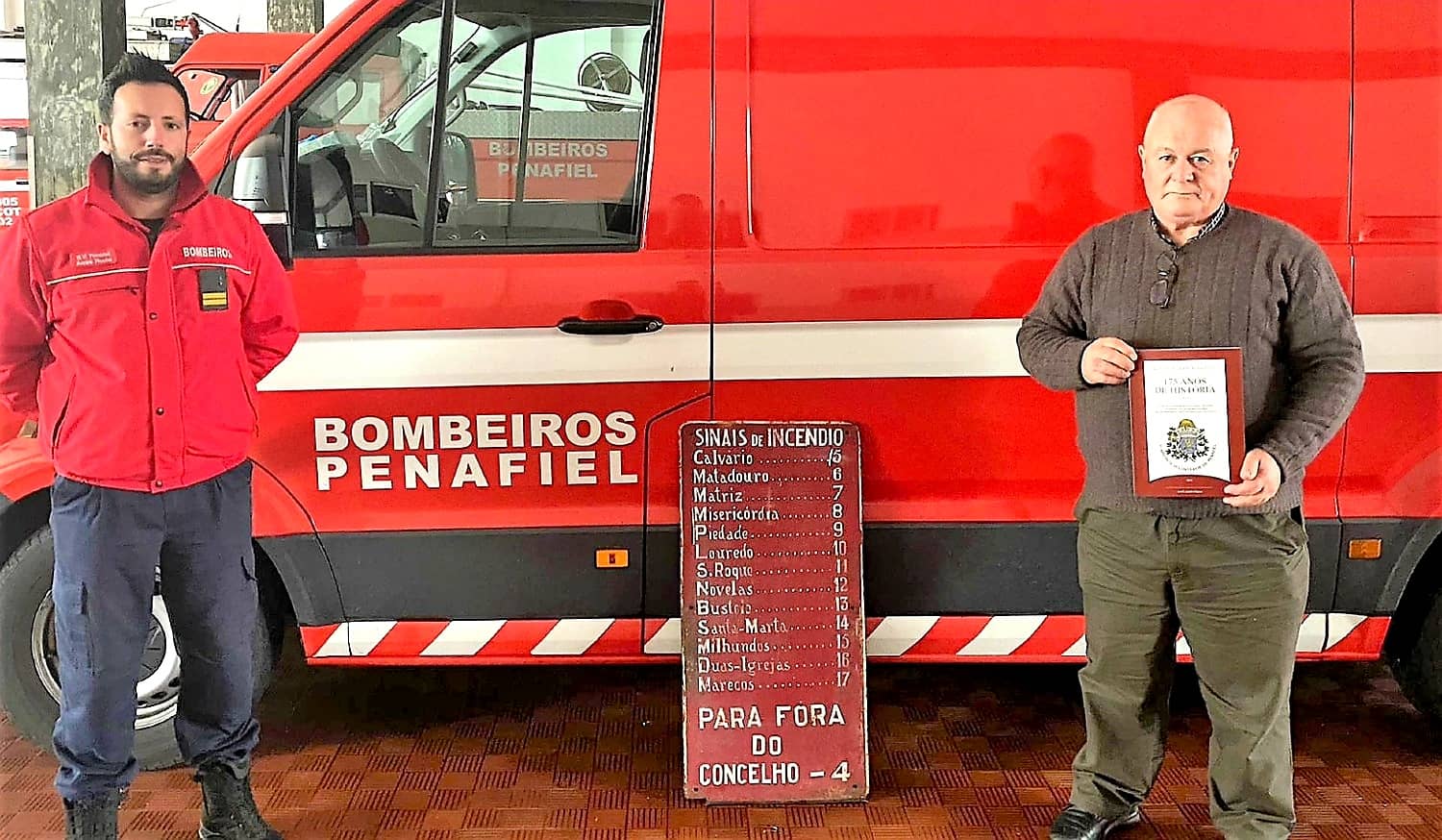 Bombeiros Voluntários de Penafiel recuperaram objeto histórico da corporação