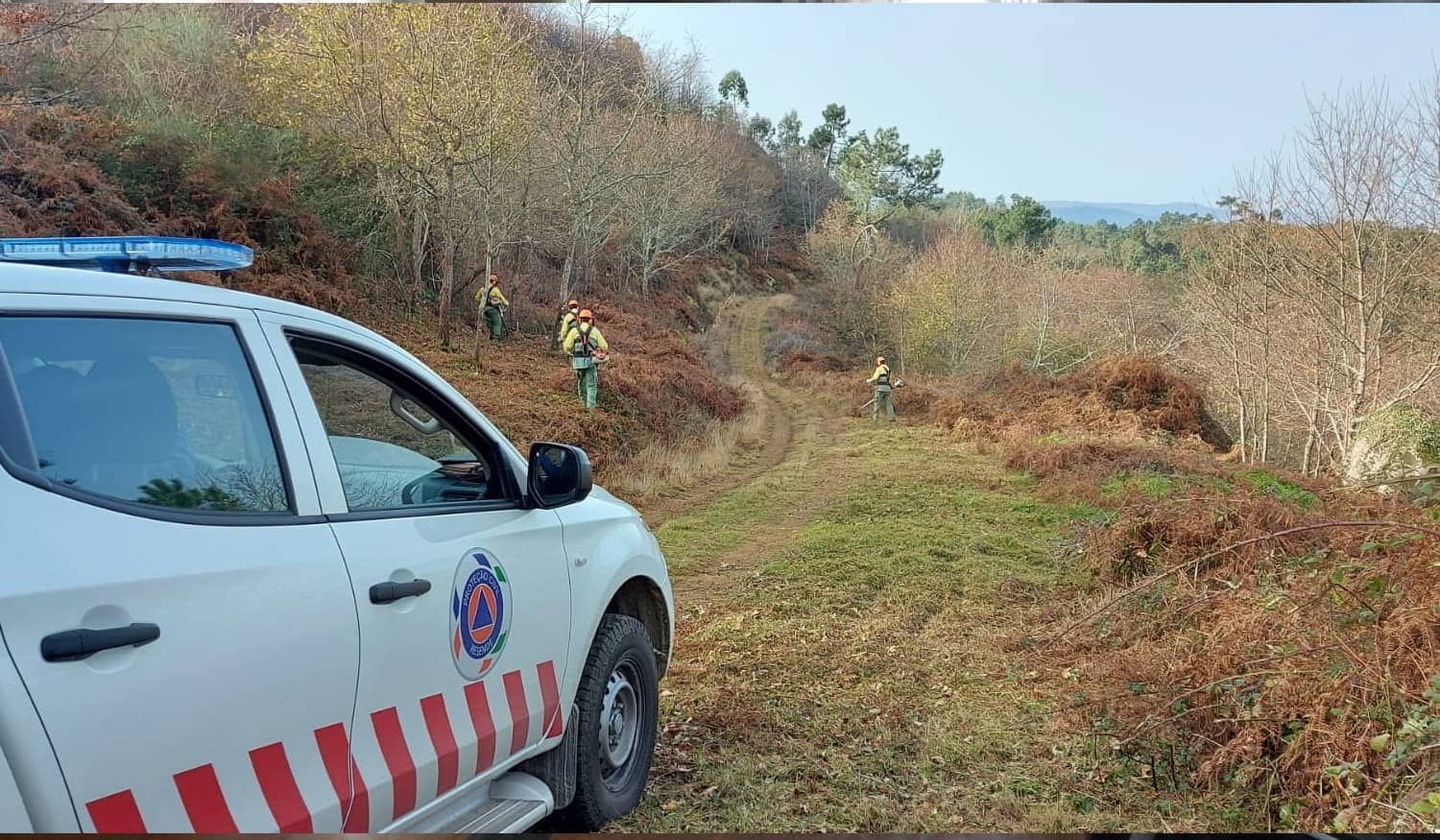 Sapadores Florestais realizam trabalhos de criação de faixas de gestão de combustível em Resende
