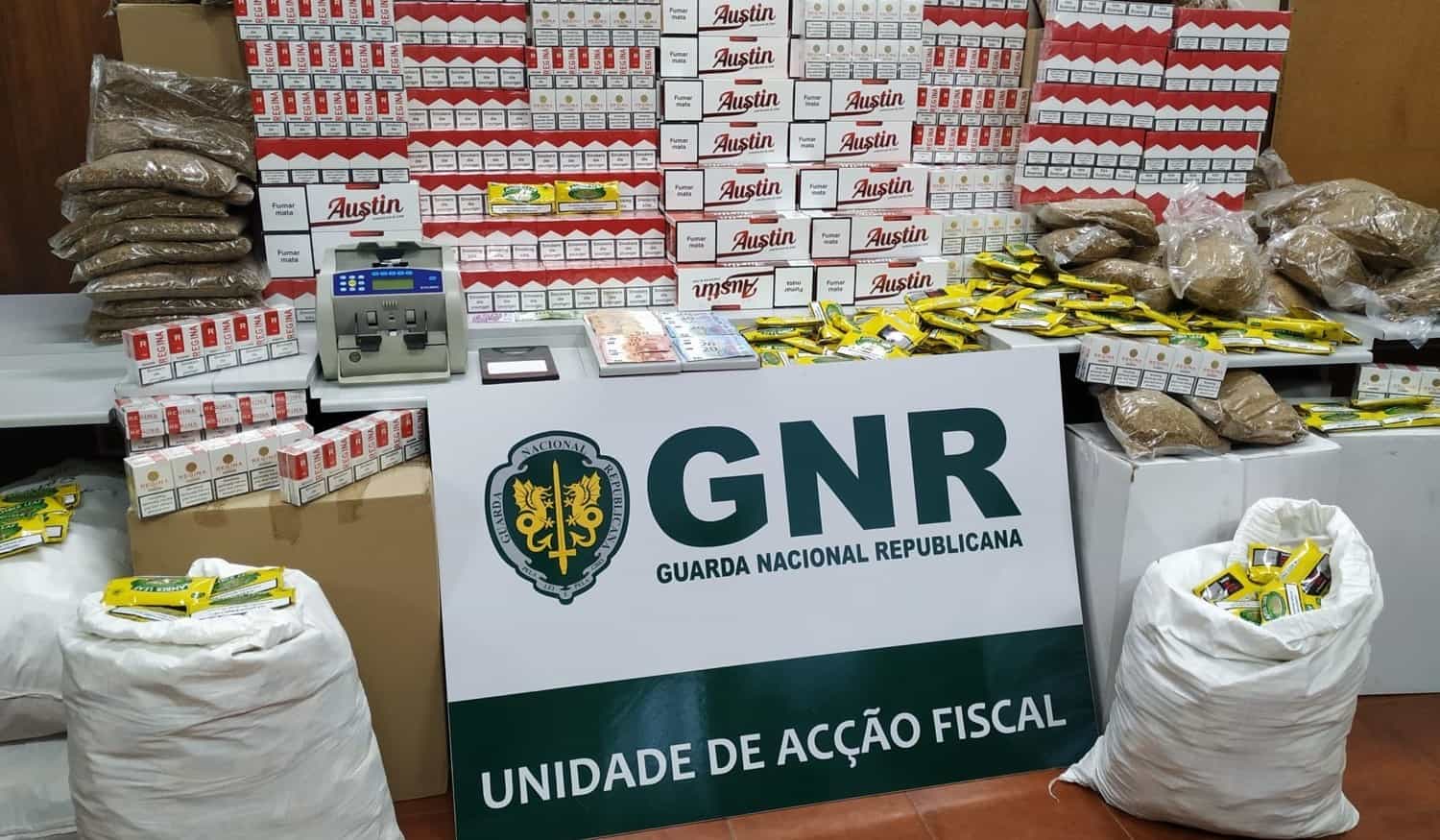 GNR apreende 110 mil euros em tabaco na  Operação "Dark Smoke"