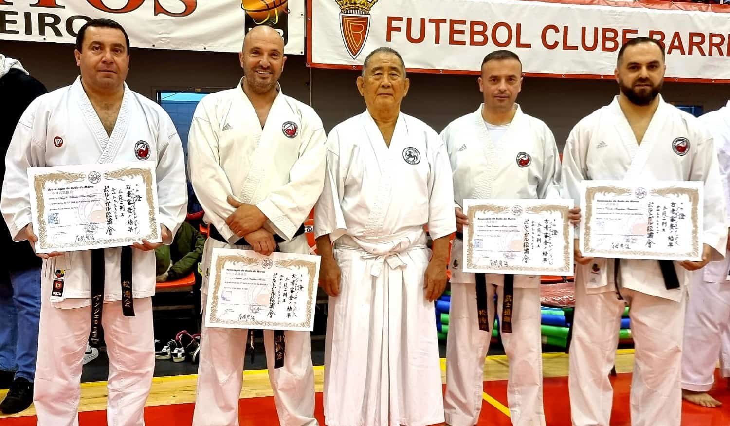 Quatro instrutores da Associação de Budo do Marco alcançaram o 5° DAN de karaté-do Shotokai