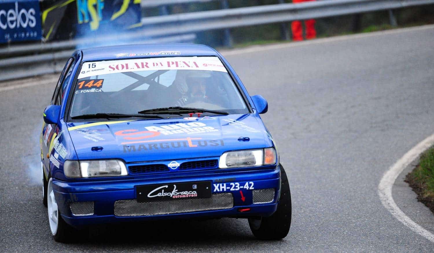 Paços de Ferreira: Piloto Celso Fonseca estreou o Nissan Sunny na Rampa Porca de Murça