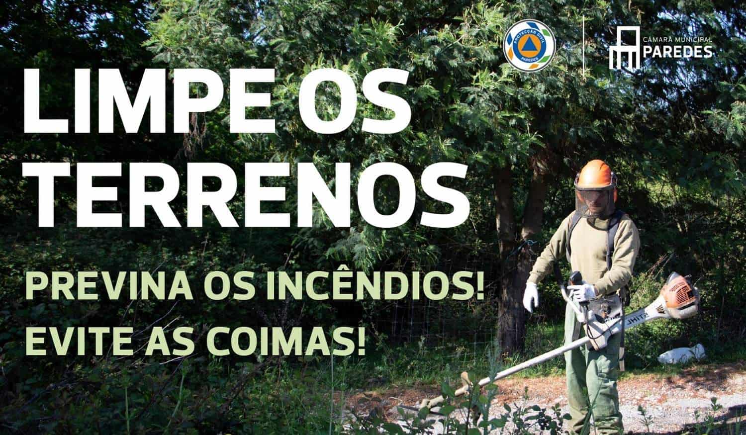 Município de Paredes apela à limpeza dos terrenos