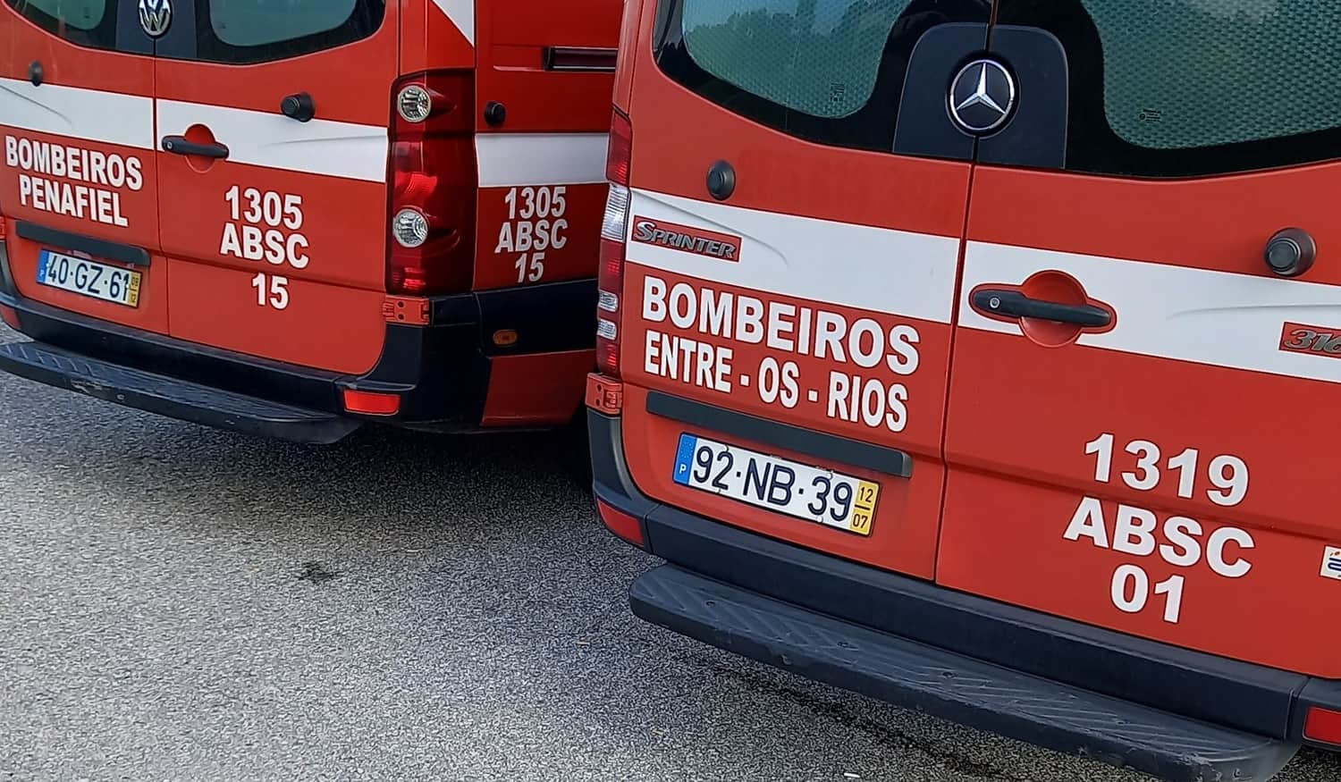 Penafiel: Colisão entre carro e camião do lixo provoca dois feridos em Cabeça Santa