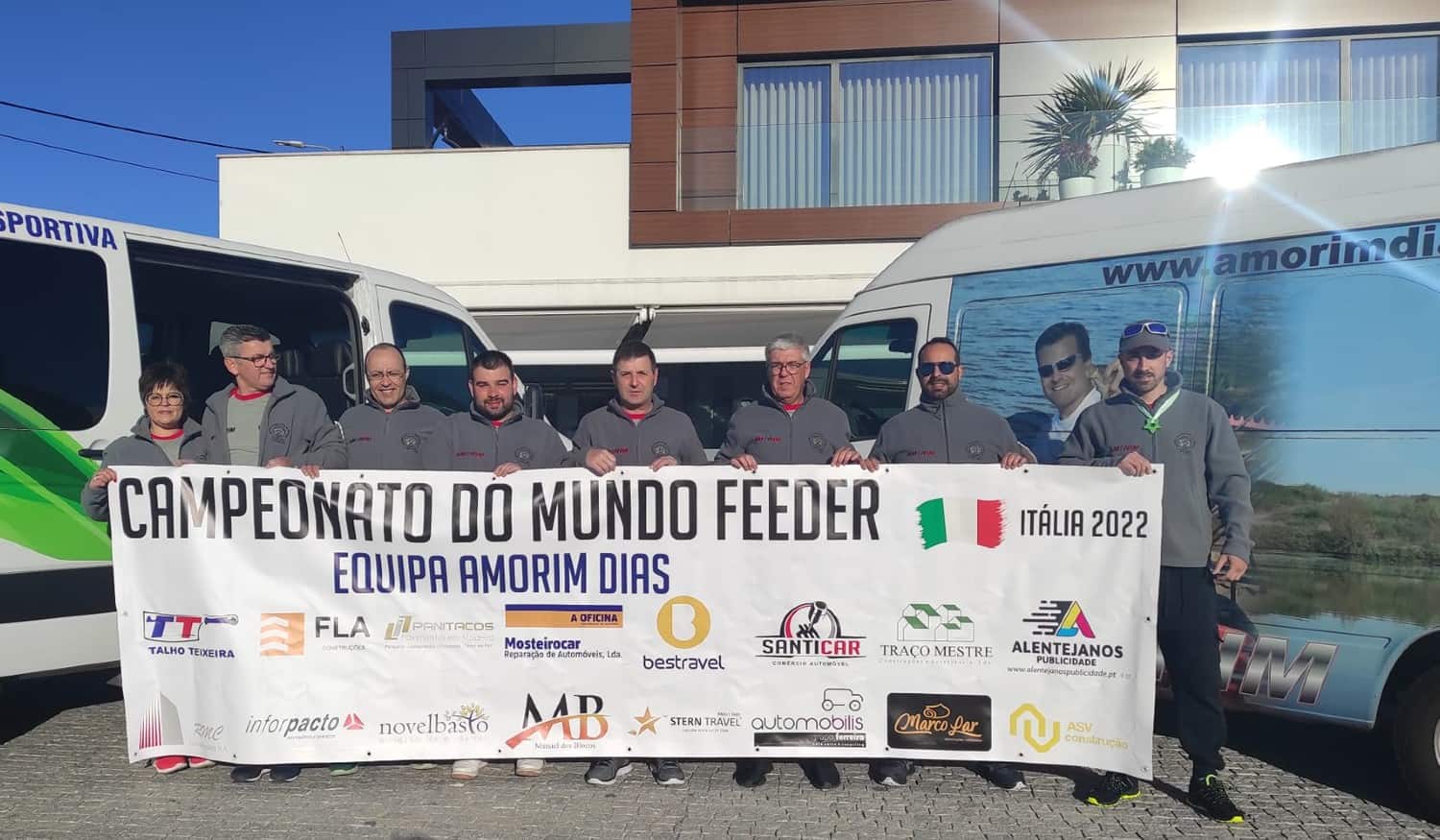 Atletas de Marco de Canaveses e de Lousada estão em Itália para participar em campeonato mundial de pesca com feeder