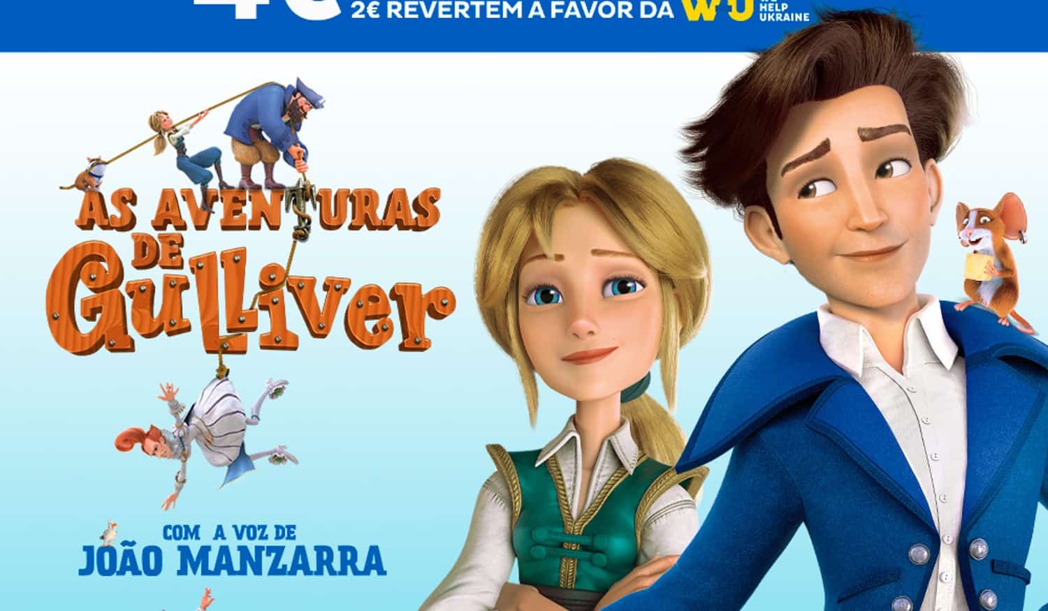 "As Aventuras de Gulliver" chegam ao Cinemax Penafiel com bilhete solidário
