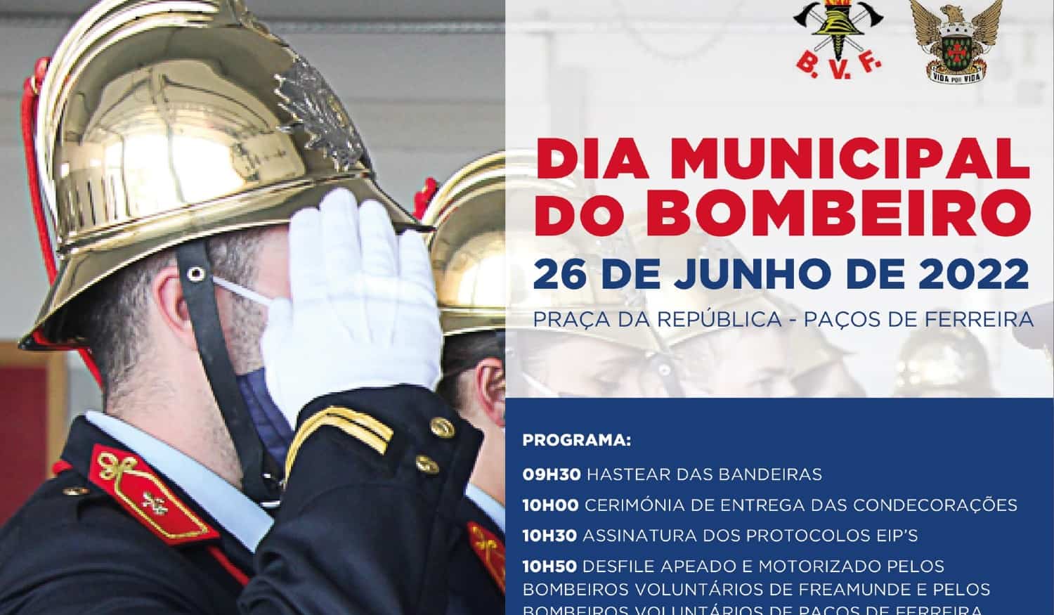 Dia Municipal do Bombeiro comemora-se este domingo em Paços de Ferreira