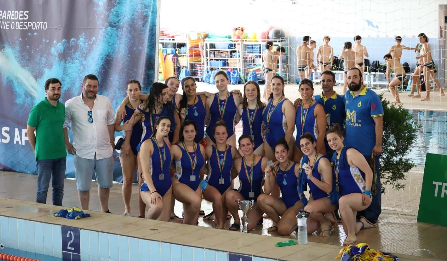 Equipa feminina do Clube Aquático Pacense sagrou-se vice-campeã nacional de Polo Aquático