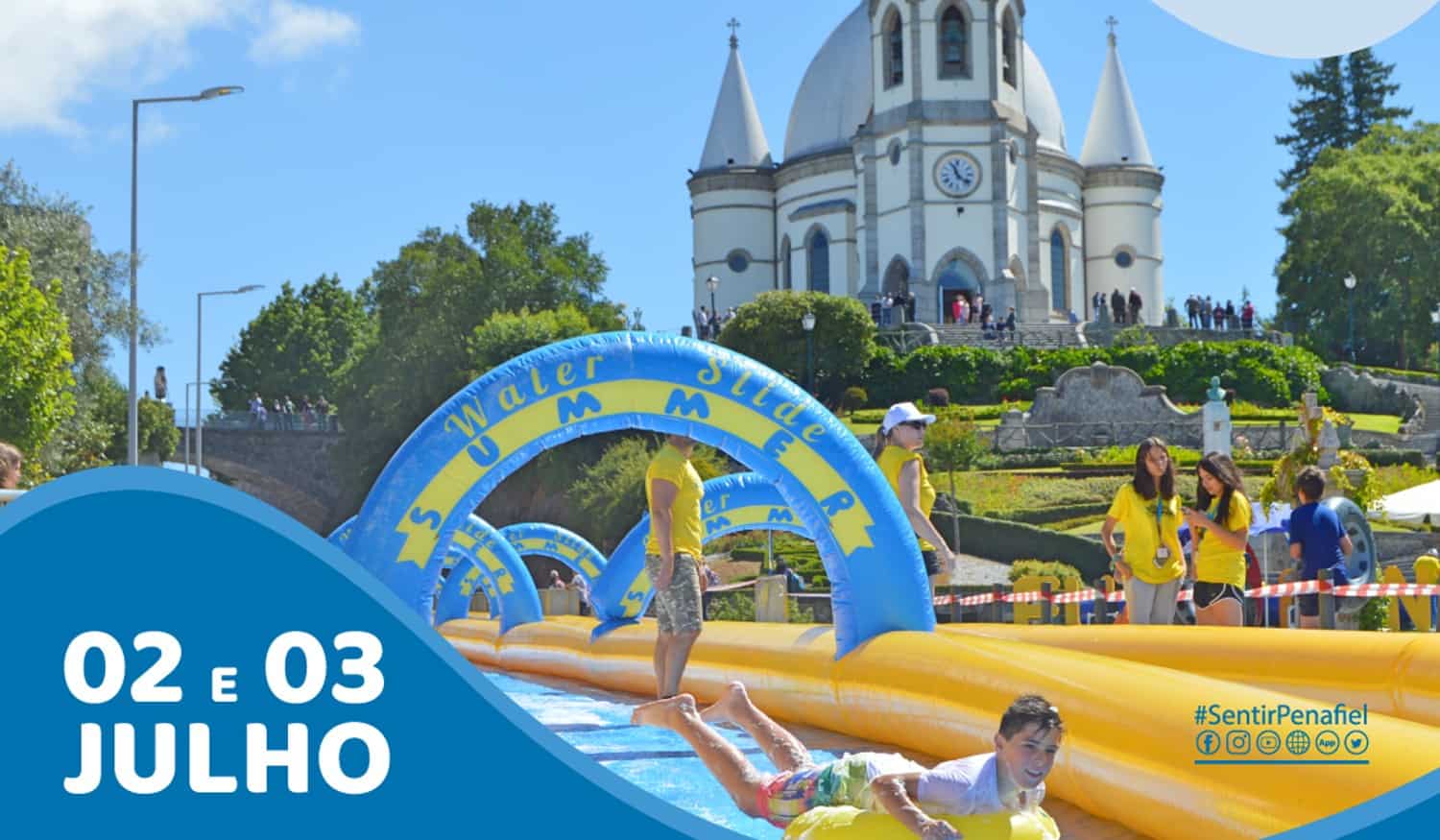 Penafiel vai receber escorrega de água gigante "Water Slide Summer"