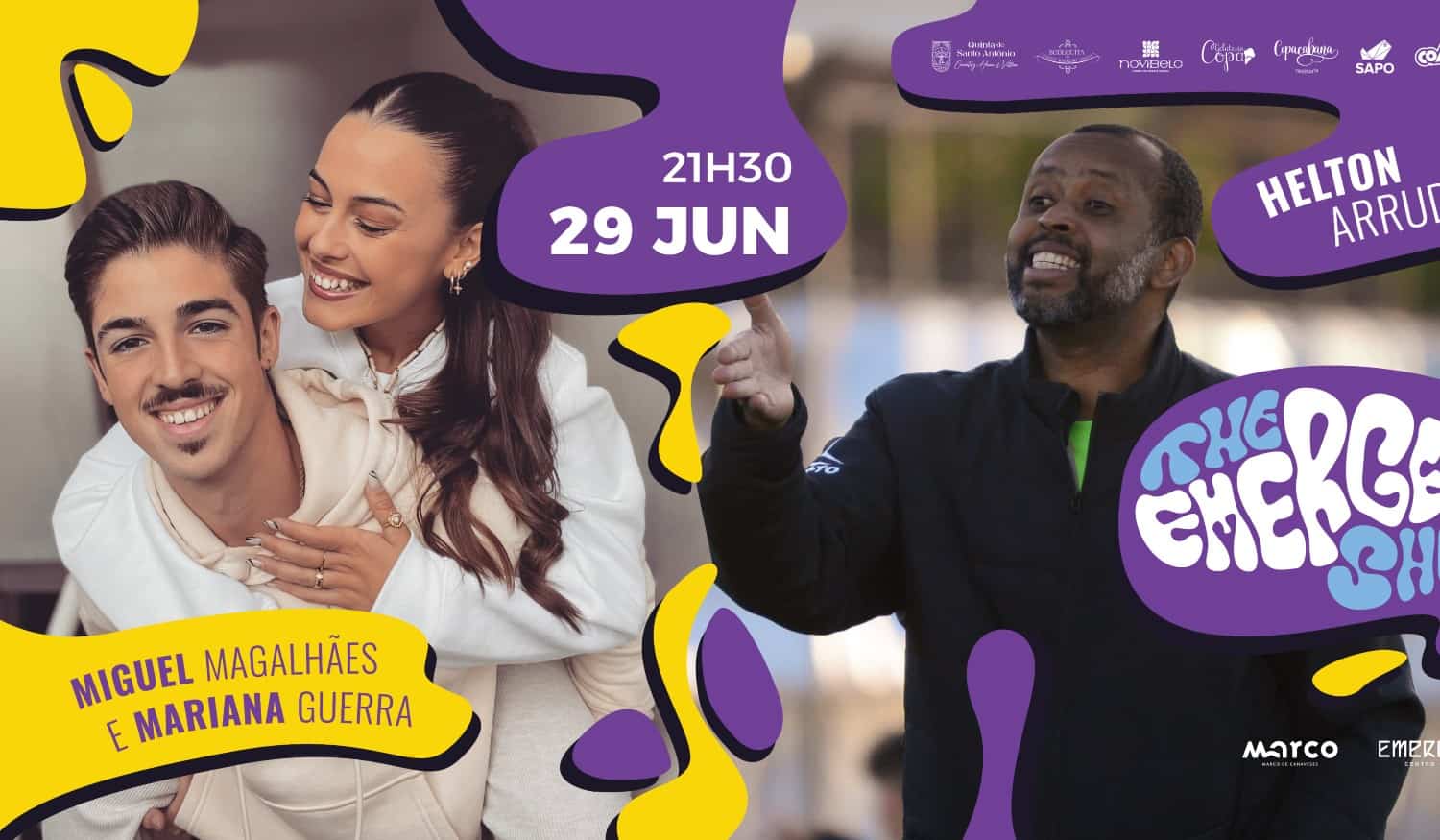 Marco de Canaveses: Helton, Miguel Magalhães e Mariana Guerra no "The Emergente Show"