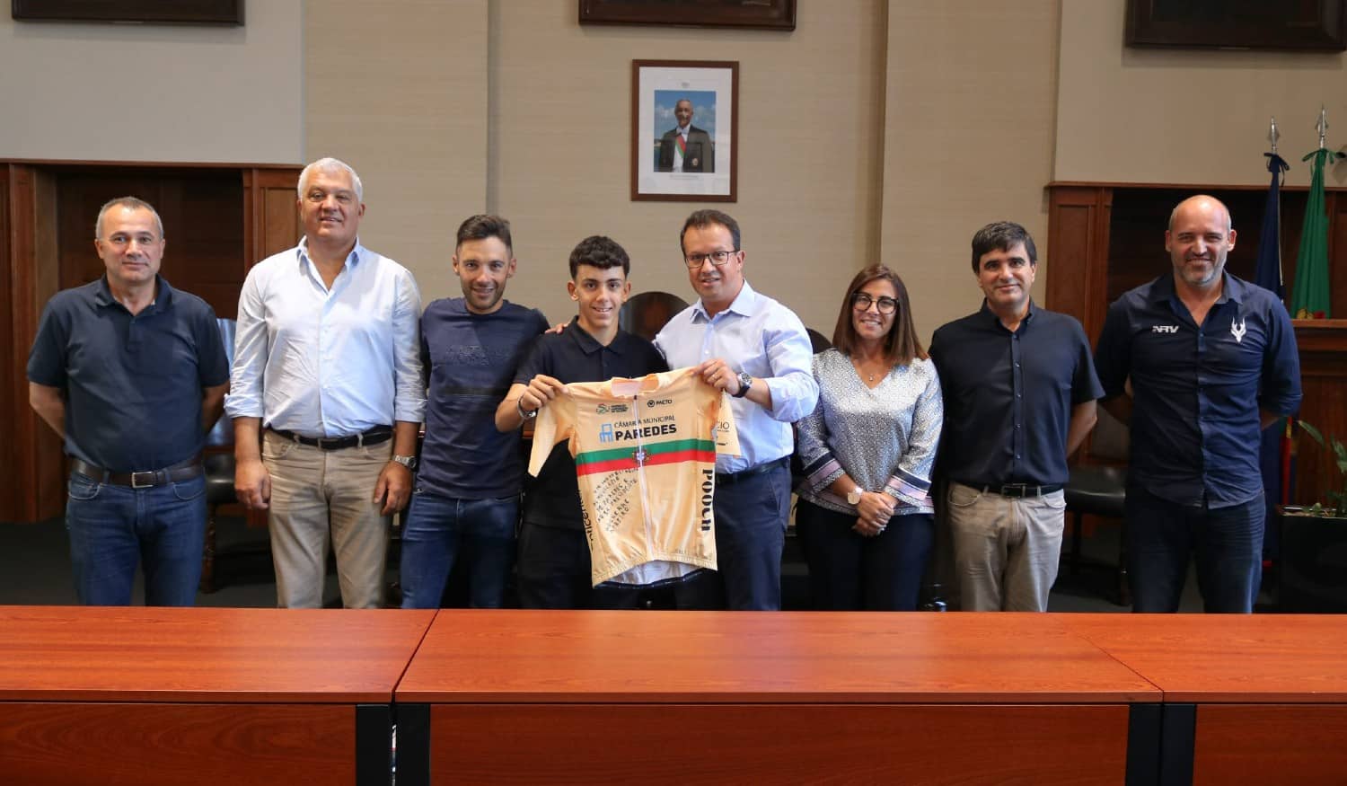 Campeão nacional Guilherme Ribeiro recebido na Câmara Municipal de Paredes