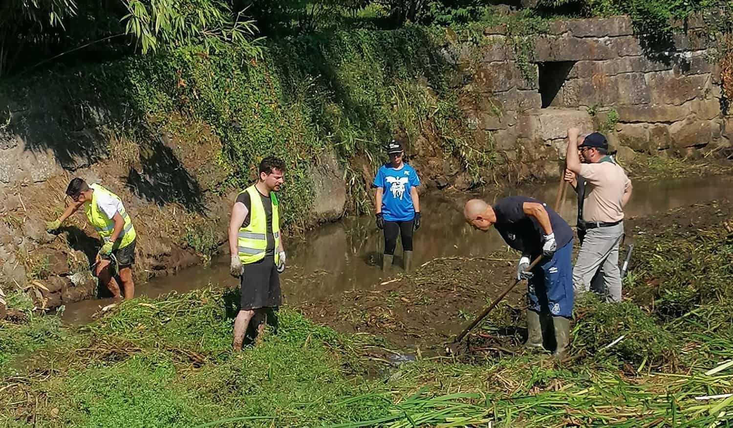 Penafiel: Projeto BioCamba promoveu limpeza nas margens e leito da Ribeira de Camba