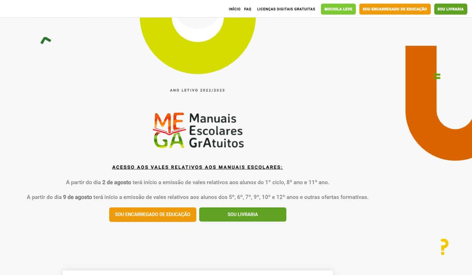 Vales para manuais escolares gratuitos começam a ser emitidos a 2 de agosto