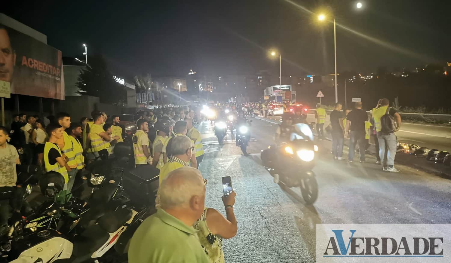 Penafiel: Motociclistas juntaram-se na saída da A4 e reivindicaram solução para ponto de vários acidentes