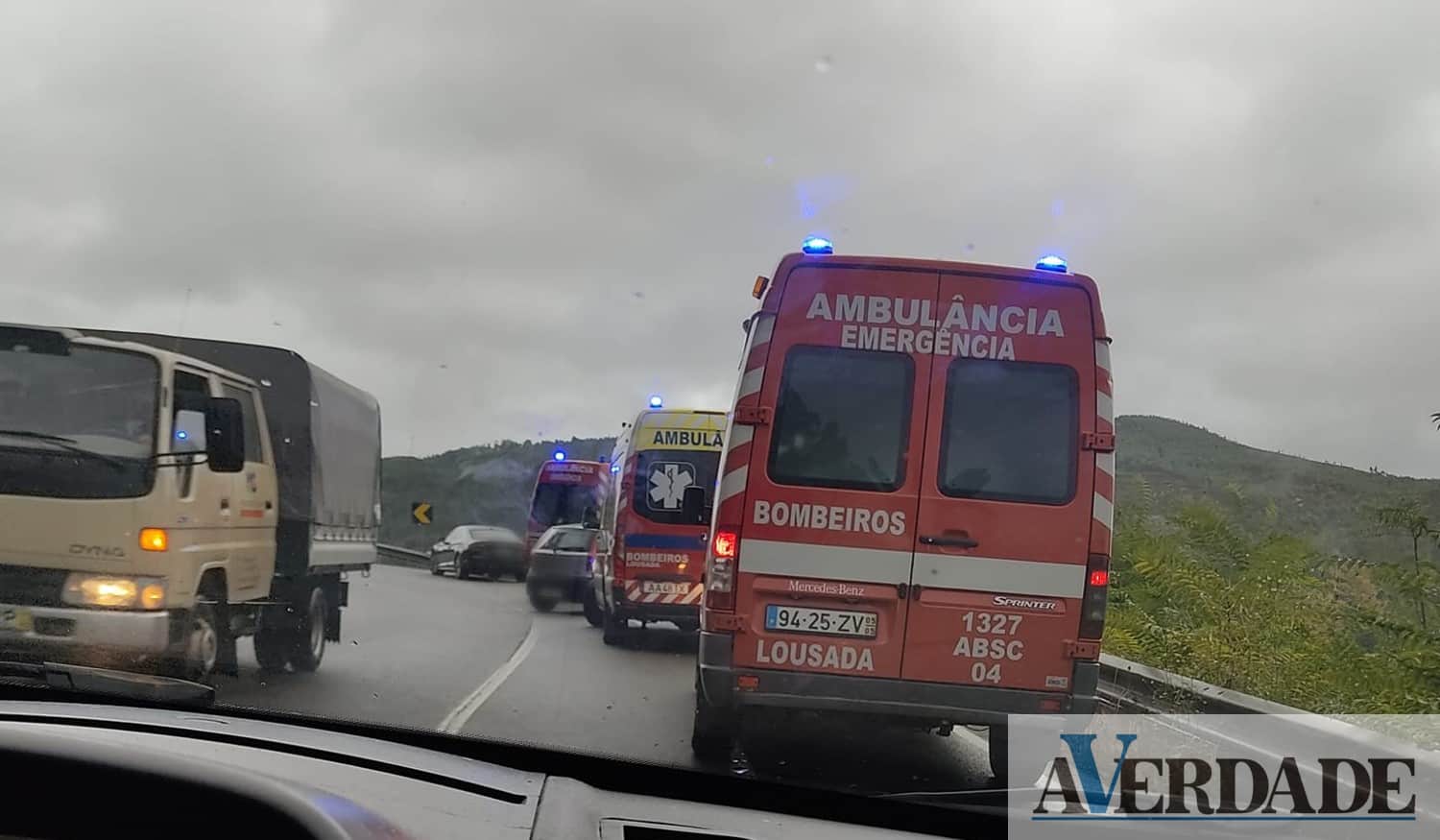 Acidente em Lousada faz três feridos
