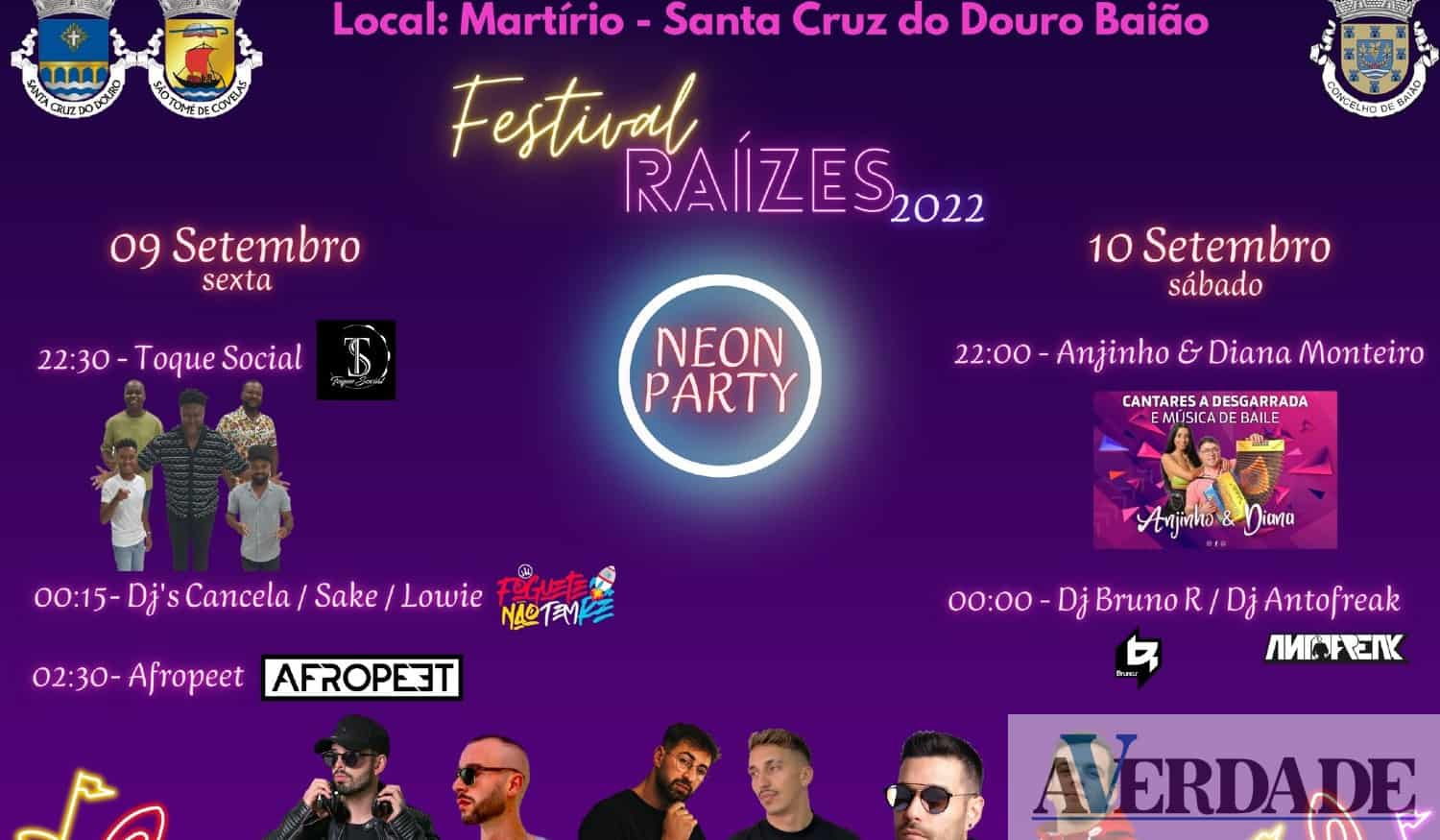 Baião: Santa Cruz do Douro vai receber Festival "Raízes"