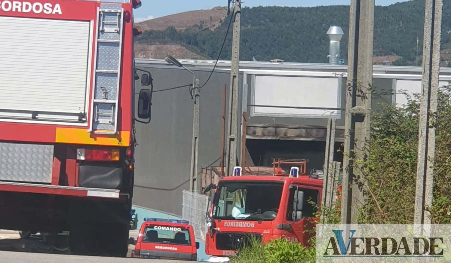 Chamas deflagraram em contentor num armazém em Paredes