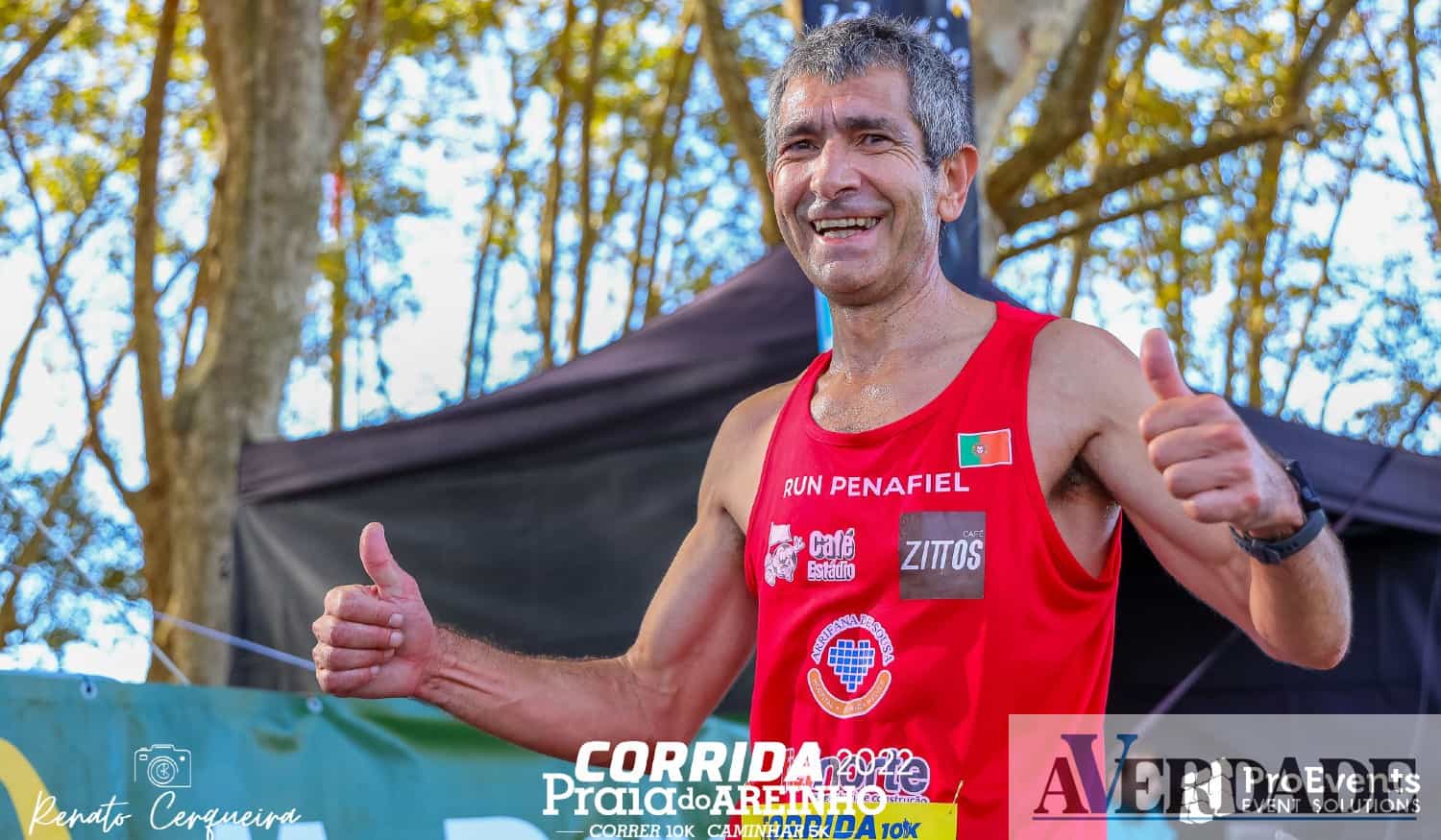 Atleta de Penafiel alcançou o segundo lugar em Veteranos 50 na Corrida da Praia do Areinho