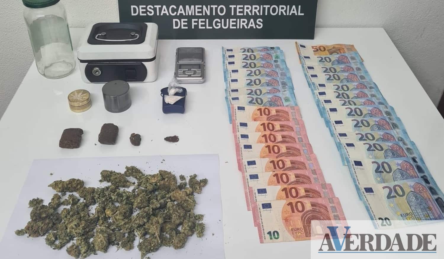 Jovem detido por tráfico de estupefacientes em Paços de Ferreira