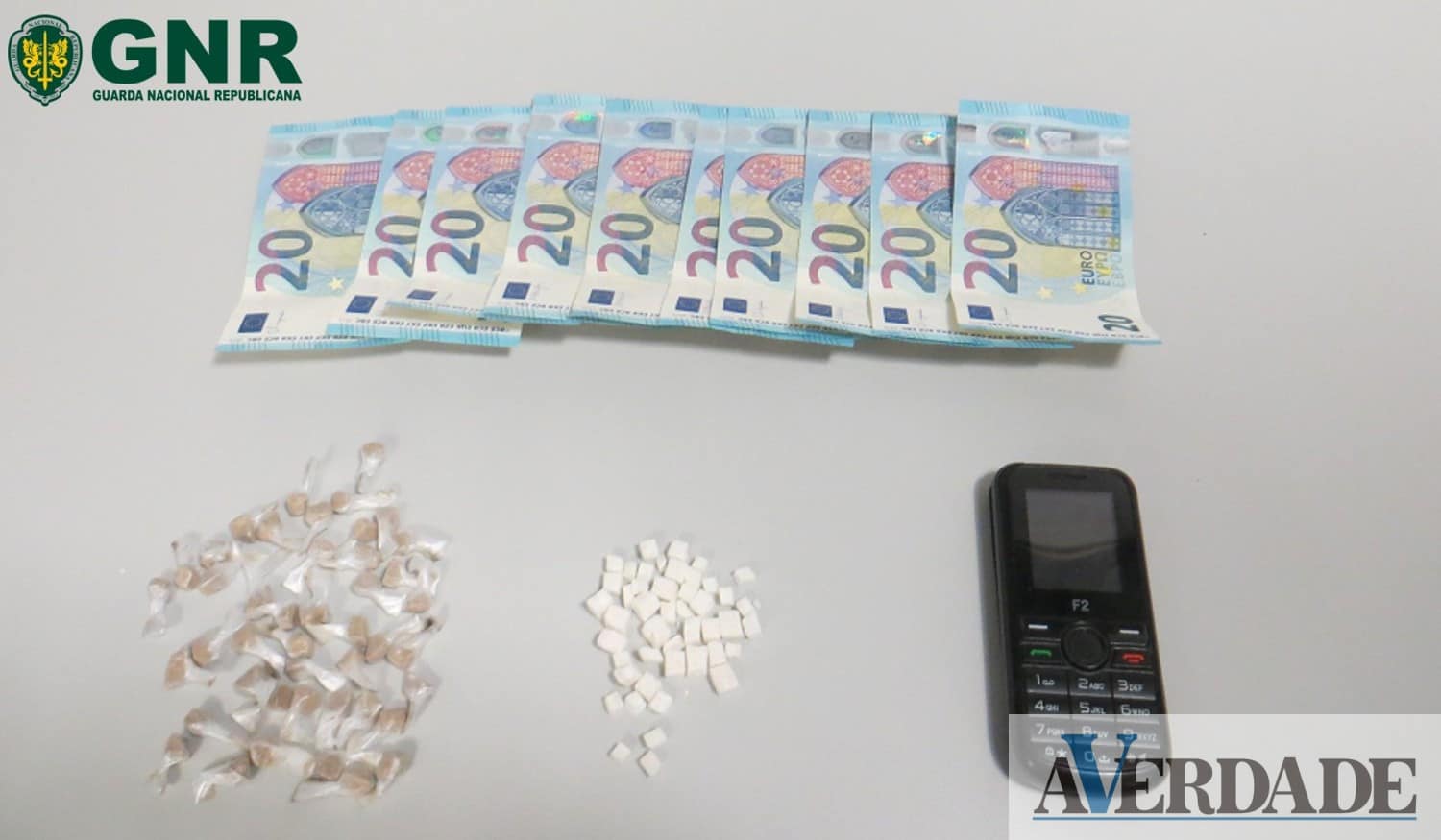 Amarante: Detido homem de 61 anos com 103 doses de heroína e 42 de cocaína