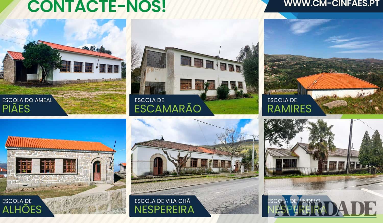 Aberto concurso público para a concessão das seis antigas escolas primárias de Cinfães
