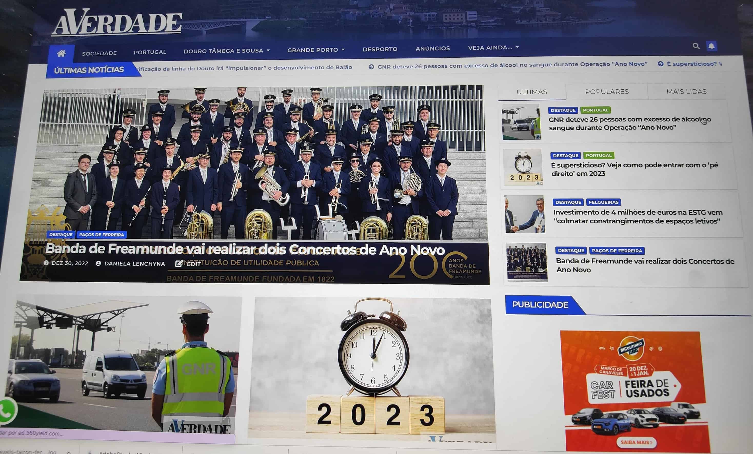 Jornal A VERDADE com novo recorde de visitas em 2022
