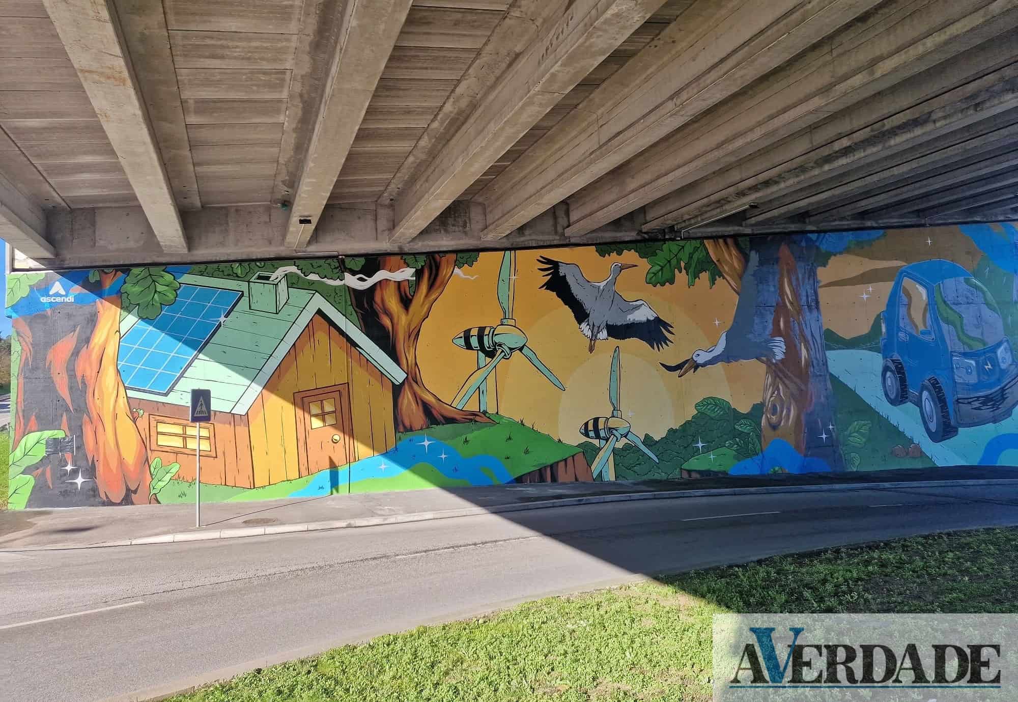 Novo mural de arte urbana em Matosinhos alerta para a importância de preservar o ambiente