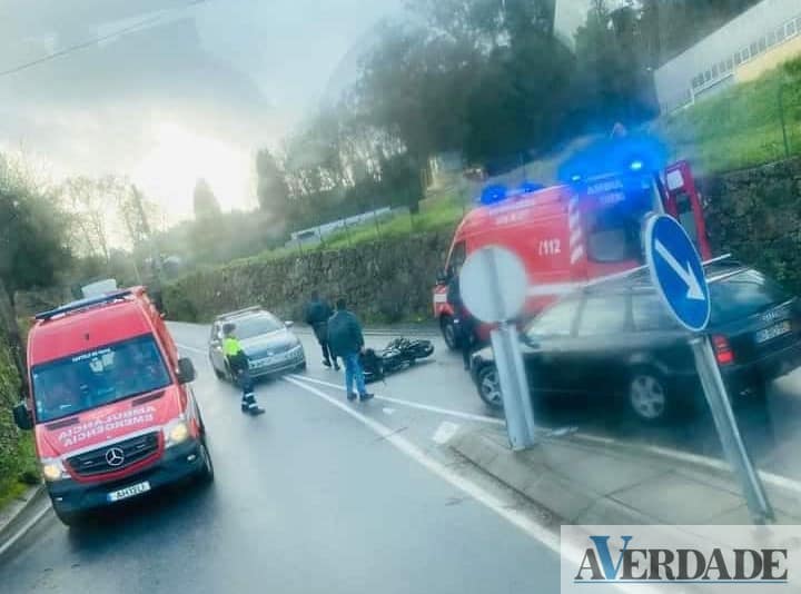 Penafiel: Despiste de motociclo faz um ferido nas Termas de São Vicente