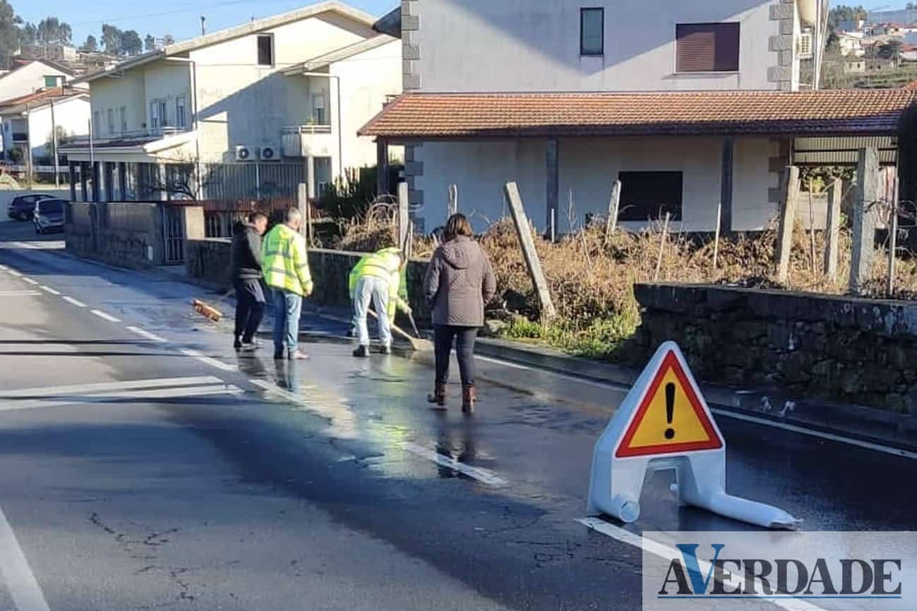 Gelo na estrada causou acidentes em Paços de Ferreira. Autarquia alerta condutores
