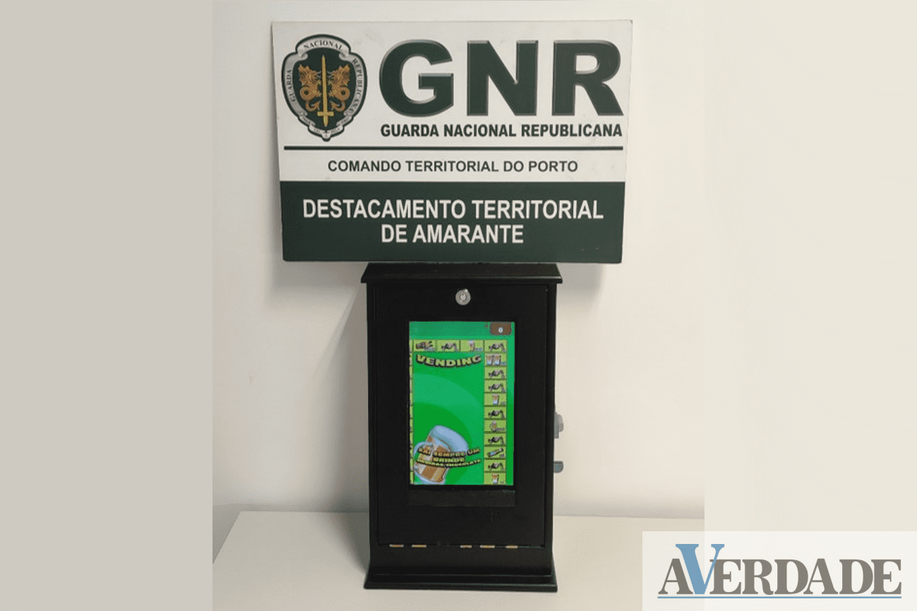 GNR apreende máquina de jogo ilegal em Amarante