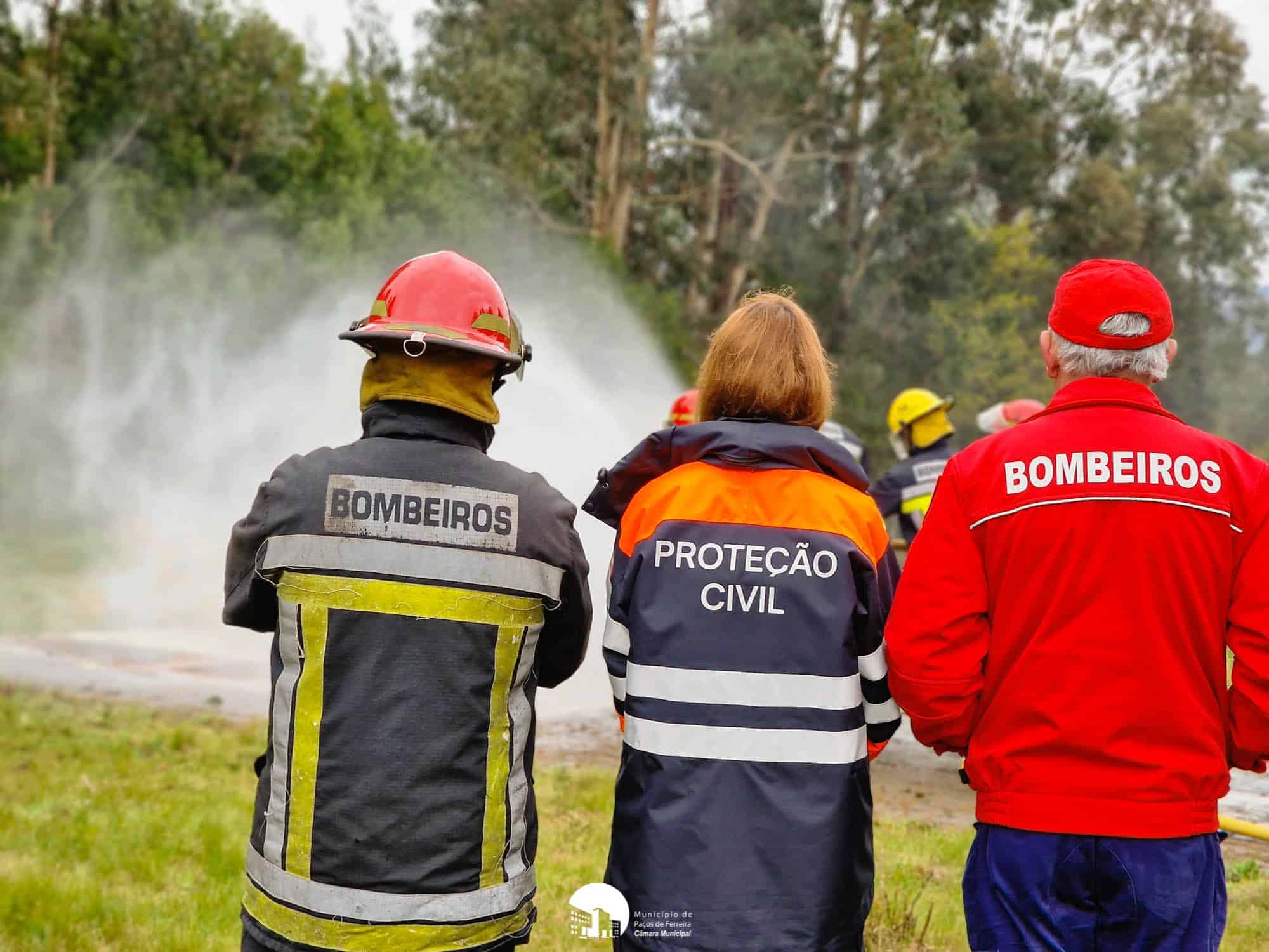 Paços de Ferreira: Proteção Civil e Bombeiros vão realizar ações de formação e de treino