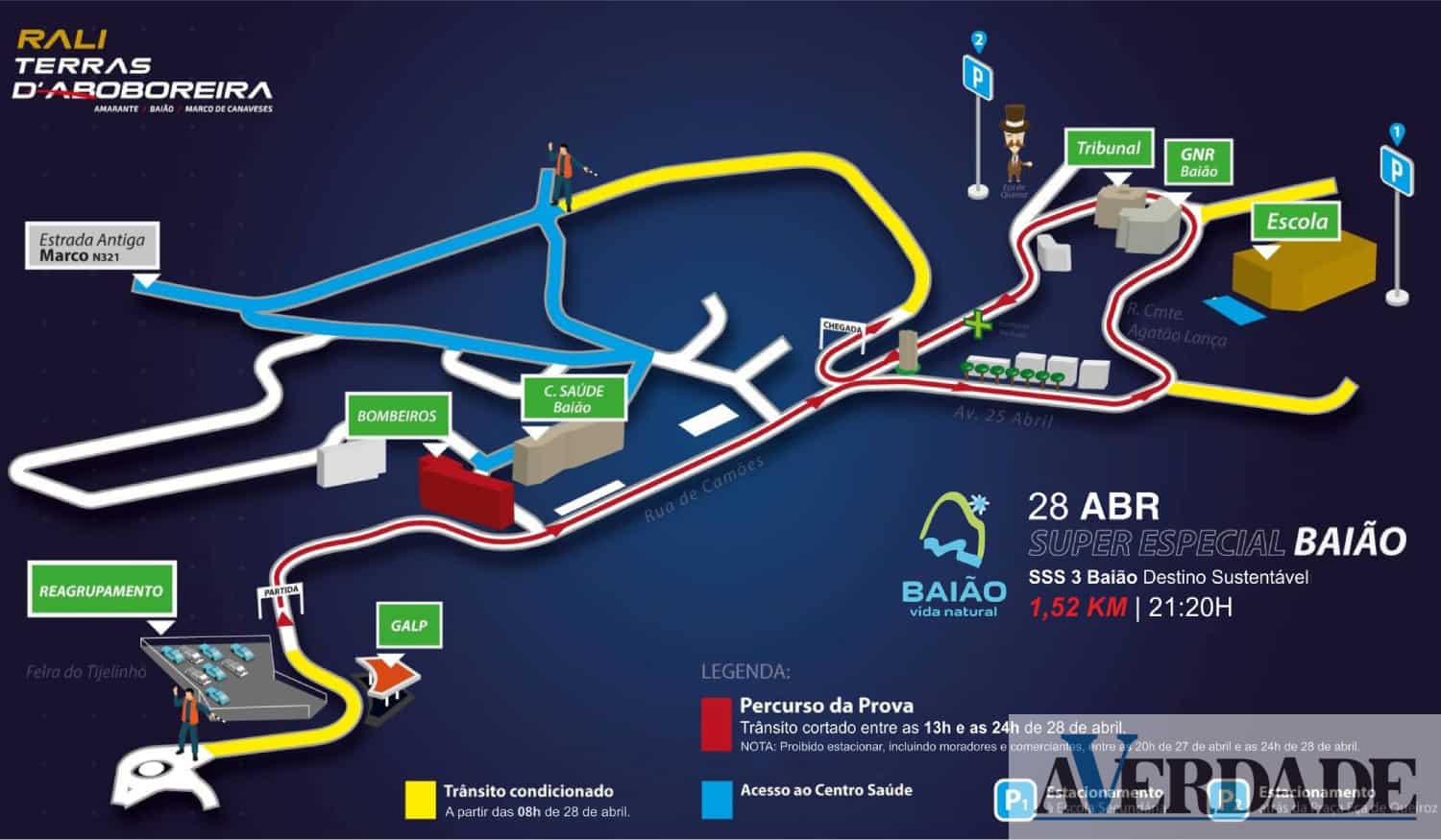 Rali Terras D'Aboboreira: Conheça os cortes e condicionamentos de trânsito em Baião