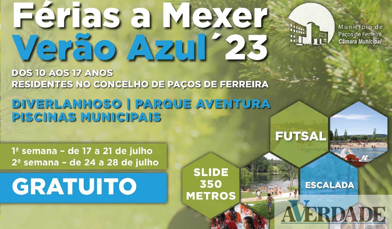 Município de Paços de Ferreira promove mais uma edição de 'Férias a Mexer'