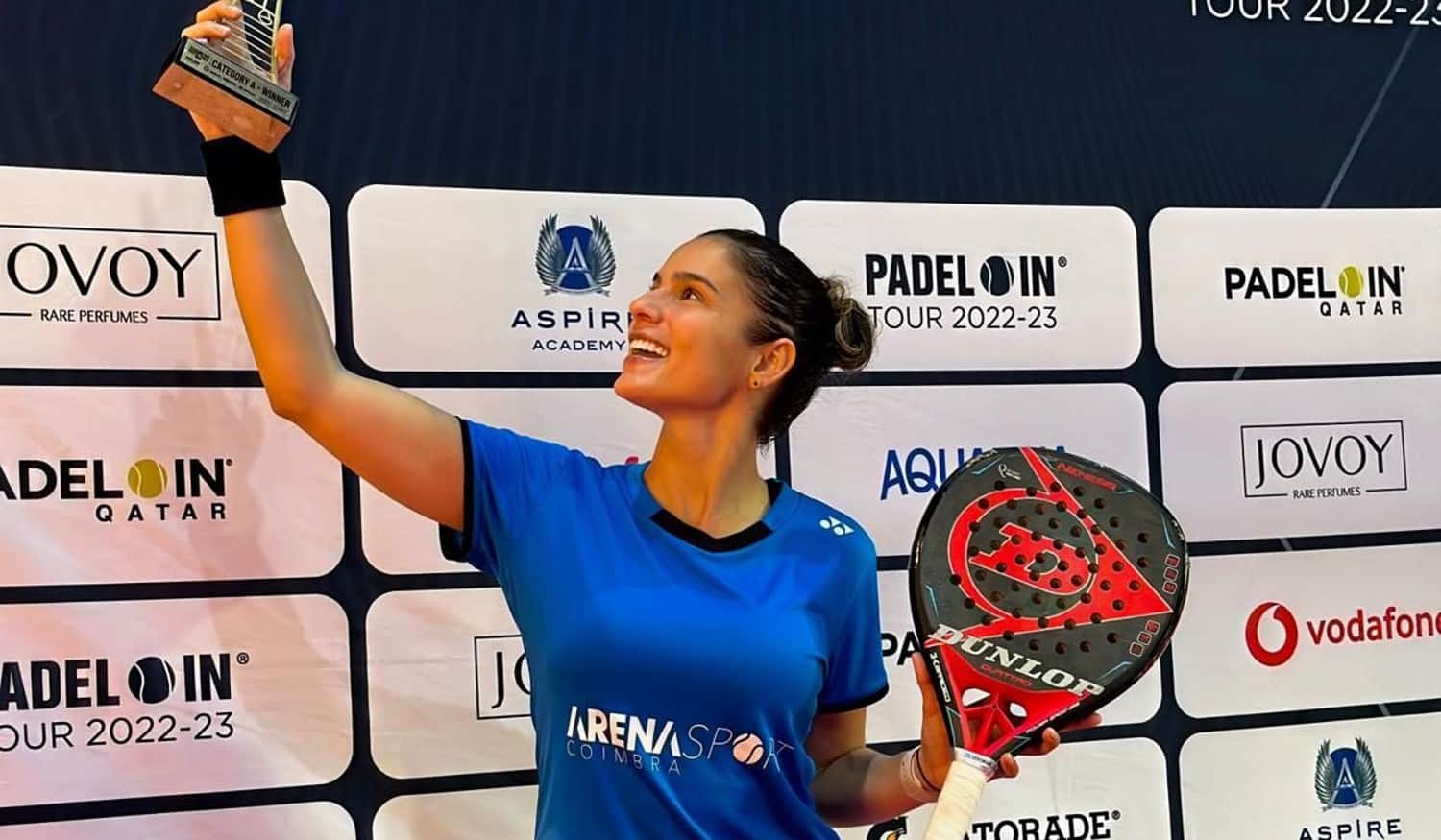 Maria João Santos sonhava ser tenista profissional e conquistou Torneio Internacional de Padel