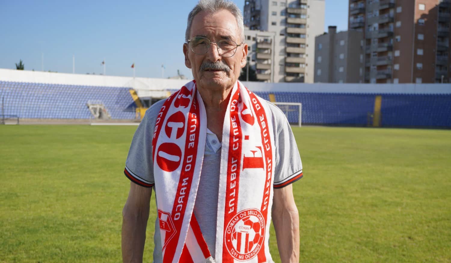 Sr. Machado tem no Marco o seu clube do coração e acompanha desde o "tempo da Tapadinha"