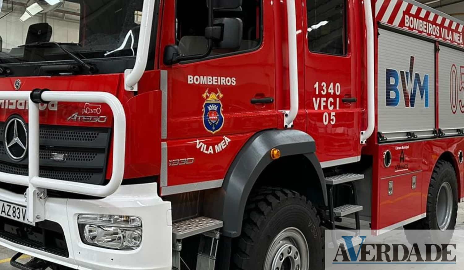 Bombeiros Voluntários de Vila Meã respondem a alerta de incêndio habitacional em Amarante