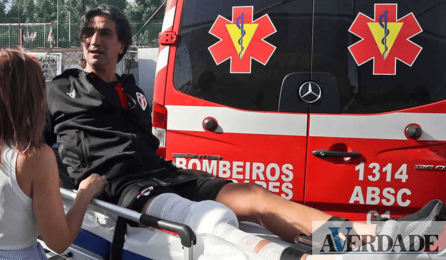 Treinador do Marco-09 fraturou tíbia no jogo em Valadares 