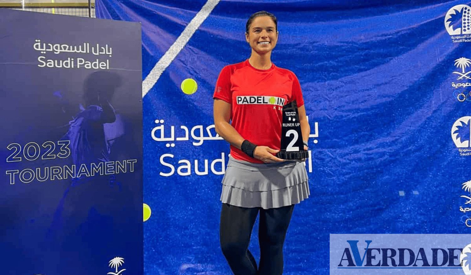 Maria João Santos foi vice-campeã do 4.º Torneio de Padel do Campeonato Saudita