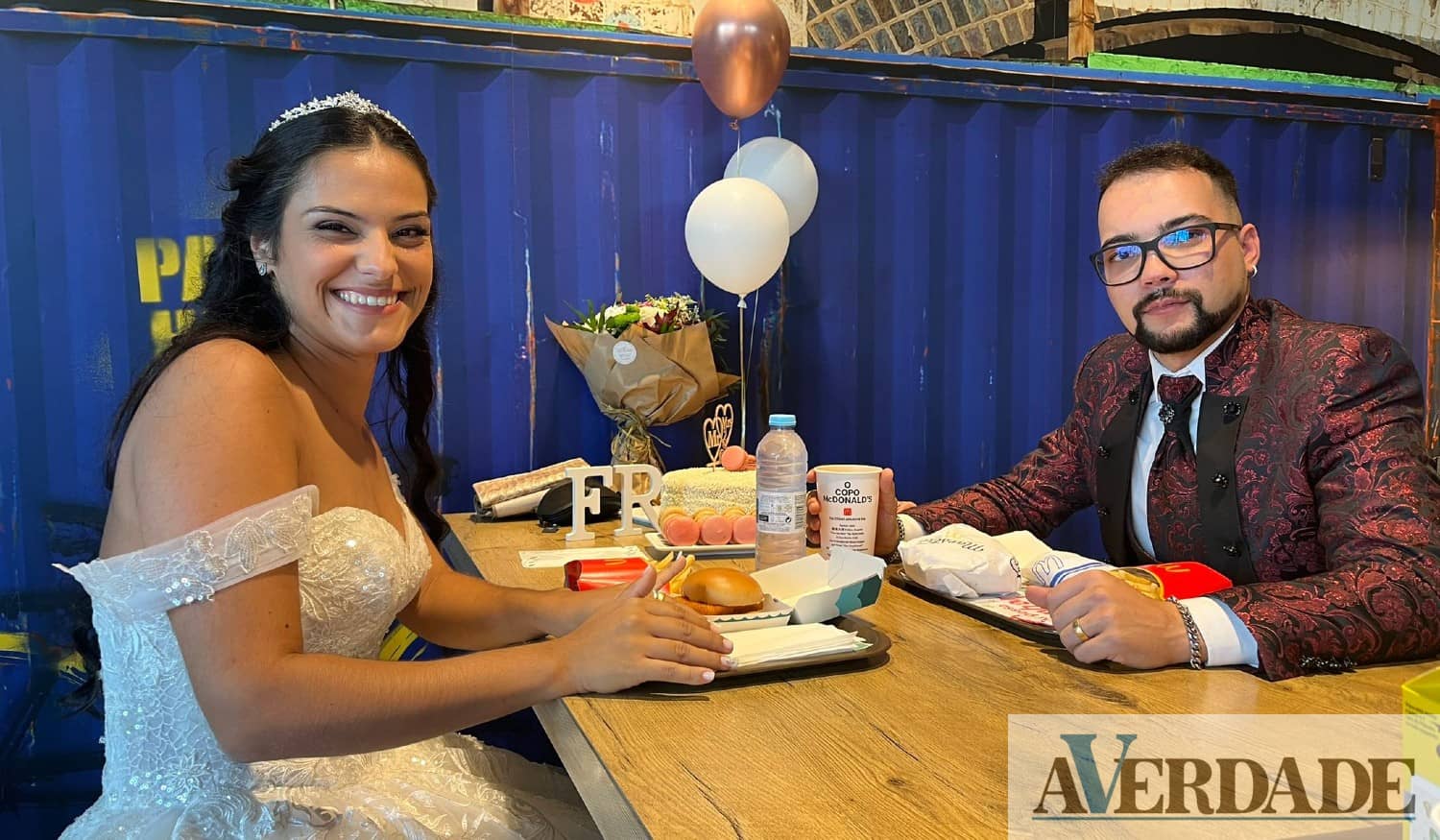 Rafael e Filipa foram comemorar casamento ao McDonald's do Marco de Canaveses