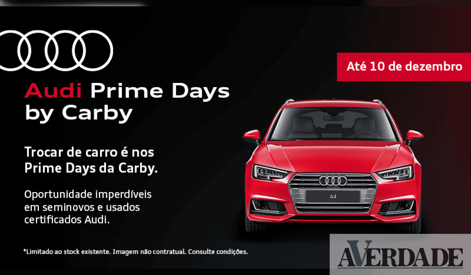 Carby lança campanha com "oportunidades imperdíveis" na marca Audi