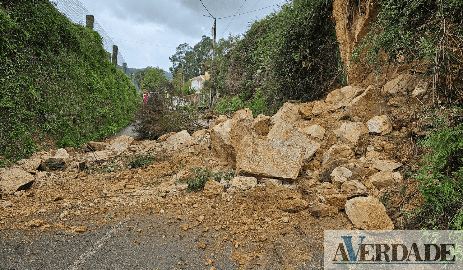 Mau tempo provoca danos em Marco de Canaveses. Derrocada resulta em corte de via