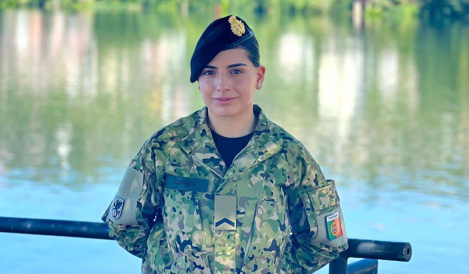 Jéssica Correia é militar e garante que foi "uma grande felicidade ter jurado fidelidade" a Portugal