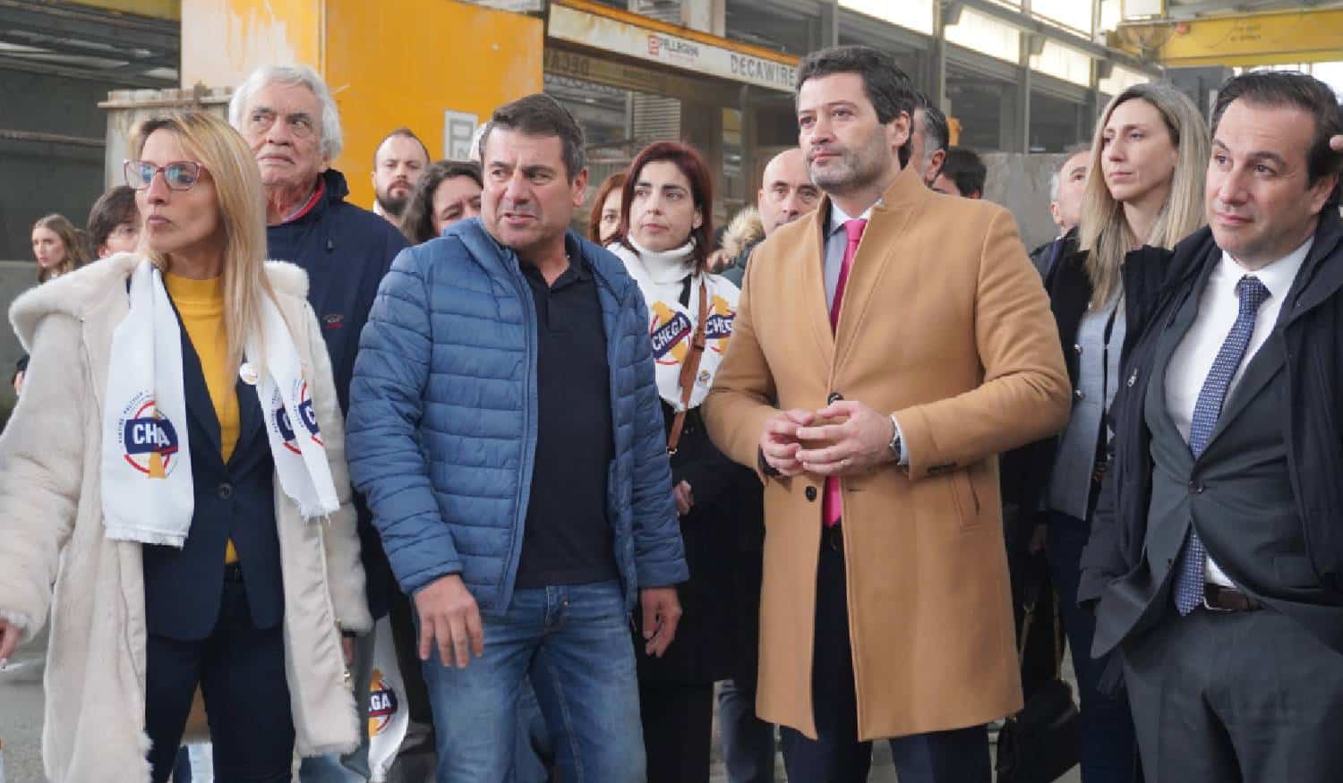 André Ventura defende promoção "das empresas que exportam" em visita a Marco de Canaveses